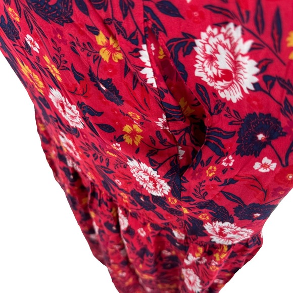 LORALETTE Valerie Border Women's Maxi Dress‎ 2XL 18/20 Magenta Floral Flowy NEW - Picture 6 of 13
